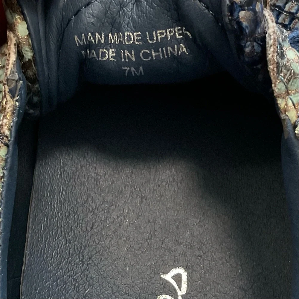 J Slides Lucki Blue Snakeskin Sneakers 7